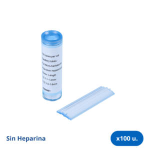 Tubos Capilares sin Heparina - Vial x 100 Unidades