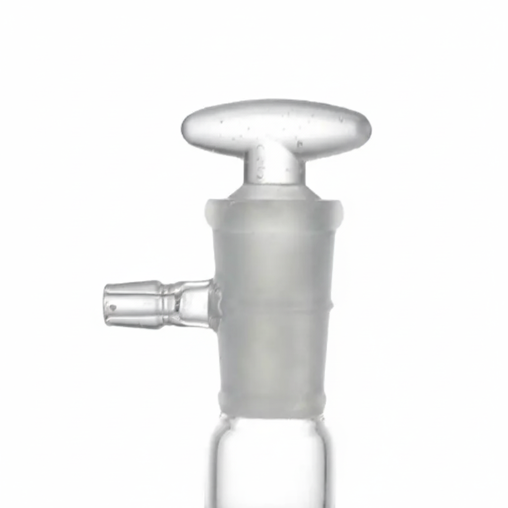 Desecador de Vacío 180 mm - Transparente con Llave y Placa de Porcelana