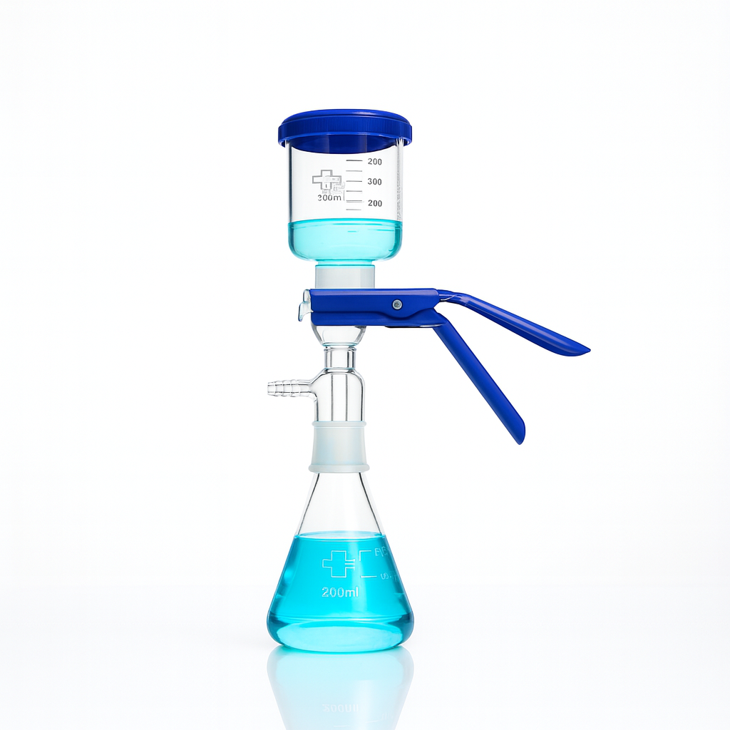 Aparato de Filtración al Vacío - Embudo 300 ml con Matraz 500 ml