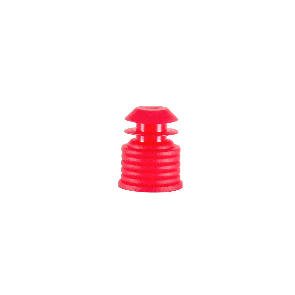 Tubo 12 x 75 mm Polipropileno con Tapón Rojo - Bolsa x 500 Unidades