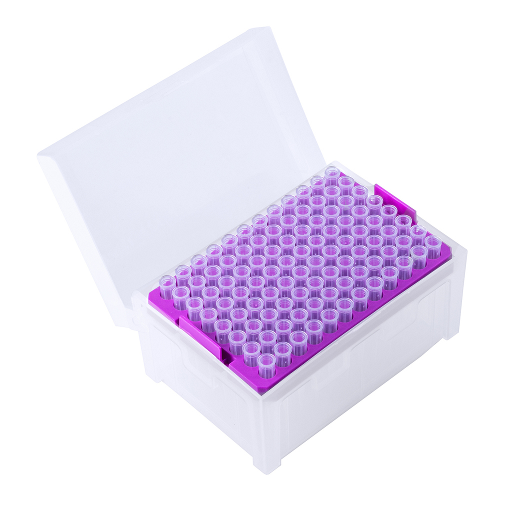 Tips con Filtro 100 µl - Rack de 96 Unidades