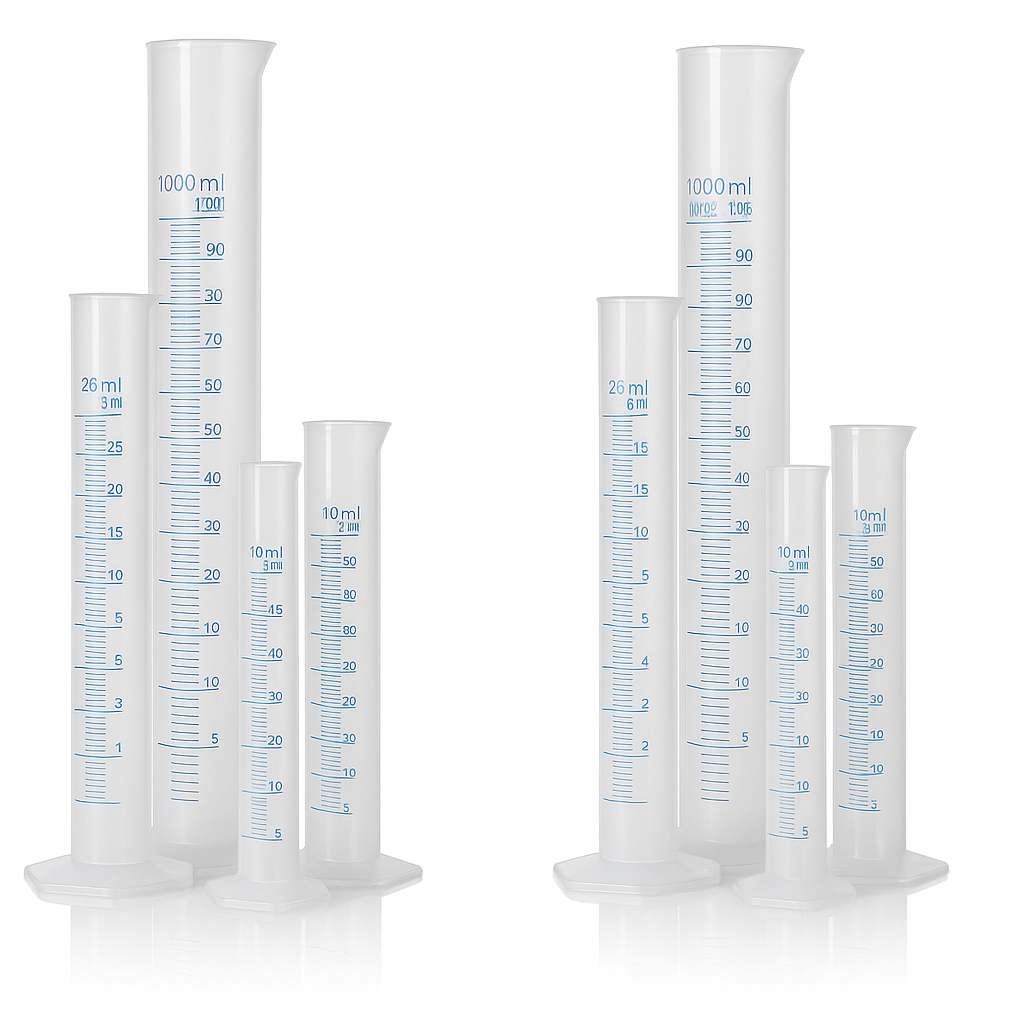 Probeta de Plástico de 250 ml, Graduada