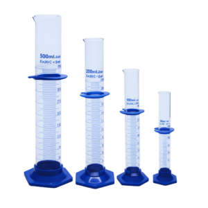 Probeta de Vidrio Base Plástica de 500 ml